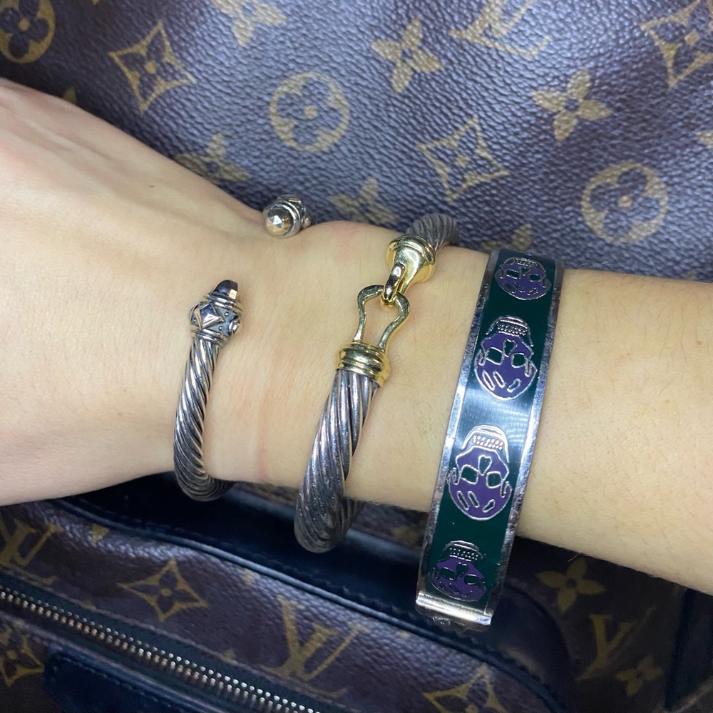 Alexander McQueen Skull Enamel Bracelet